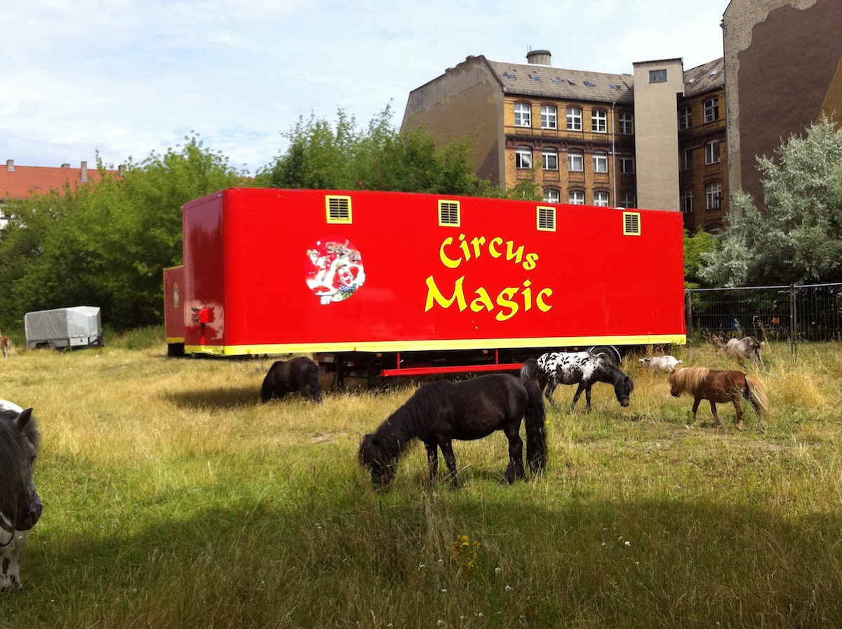 Informelle öffentliche Räume in Berlin: ehemaliger Mauerstreifen zwischen Treptow und Neukölln (2015).