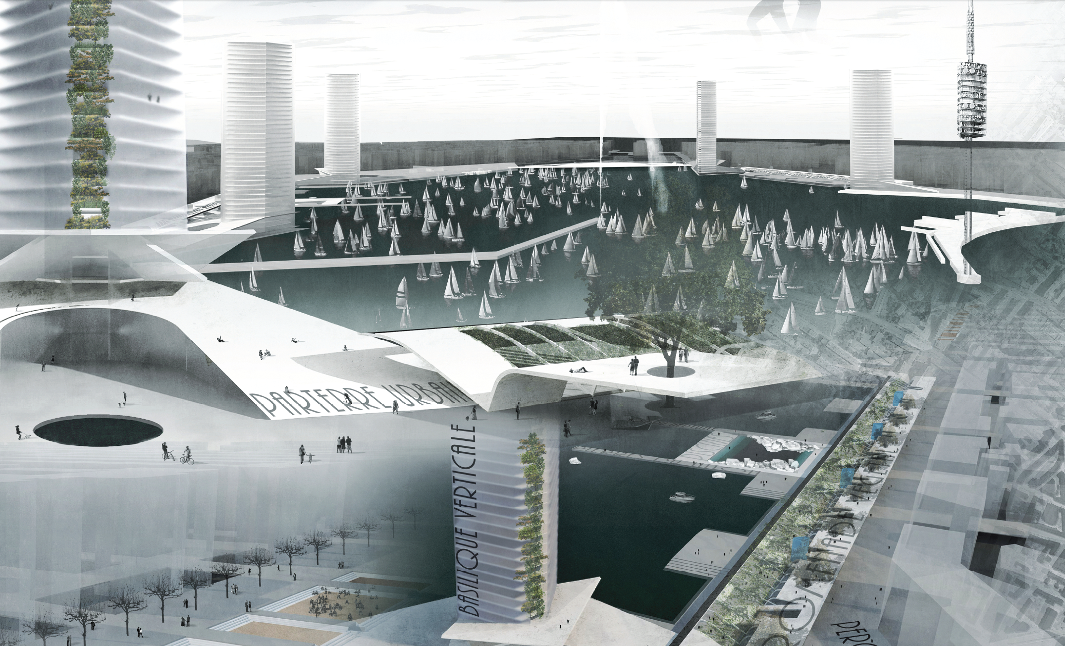 Extrait des planches de rendu du projet «IHAVEADREAM»