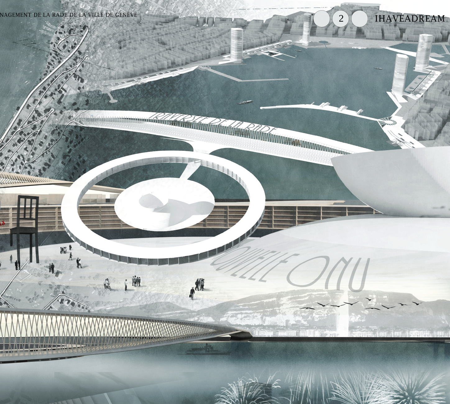 Extrait des planches de rendu du projet «IHAVEADREAM»