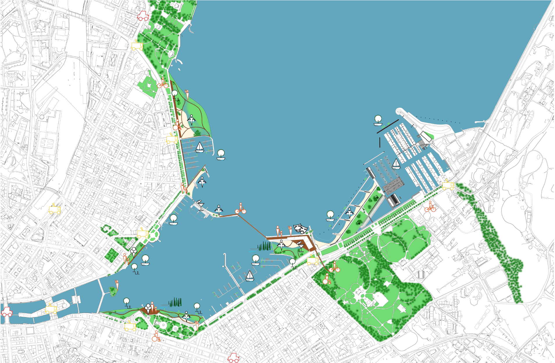Plan masse du Projet «Enlacée»