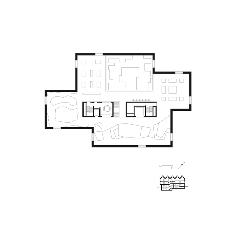 Ebene E4 für Dauerausstellungen.