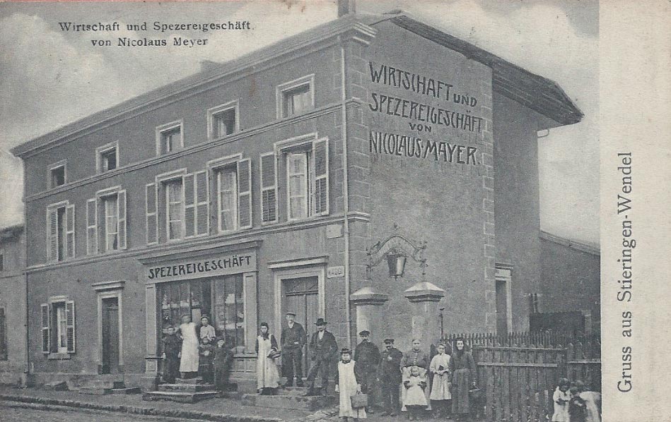 Carte postale d’époque de la cité de Stiring-Wendel.