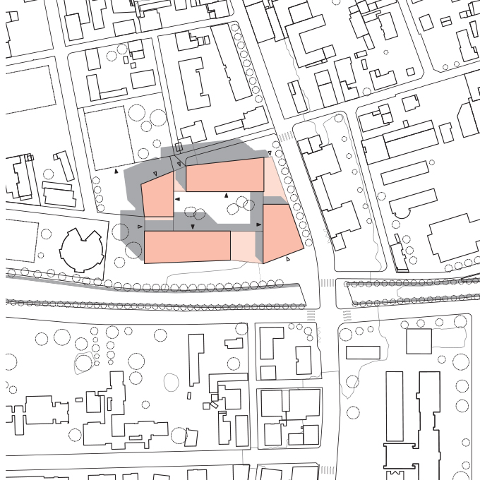 Planimetria del progetto Zenobia, degli architetti Simone Tocchetti e Luca Pessina