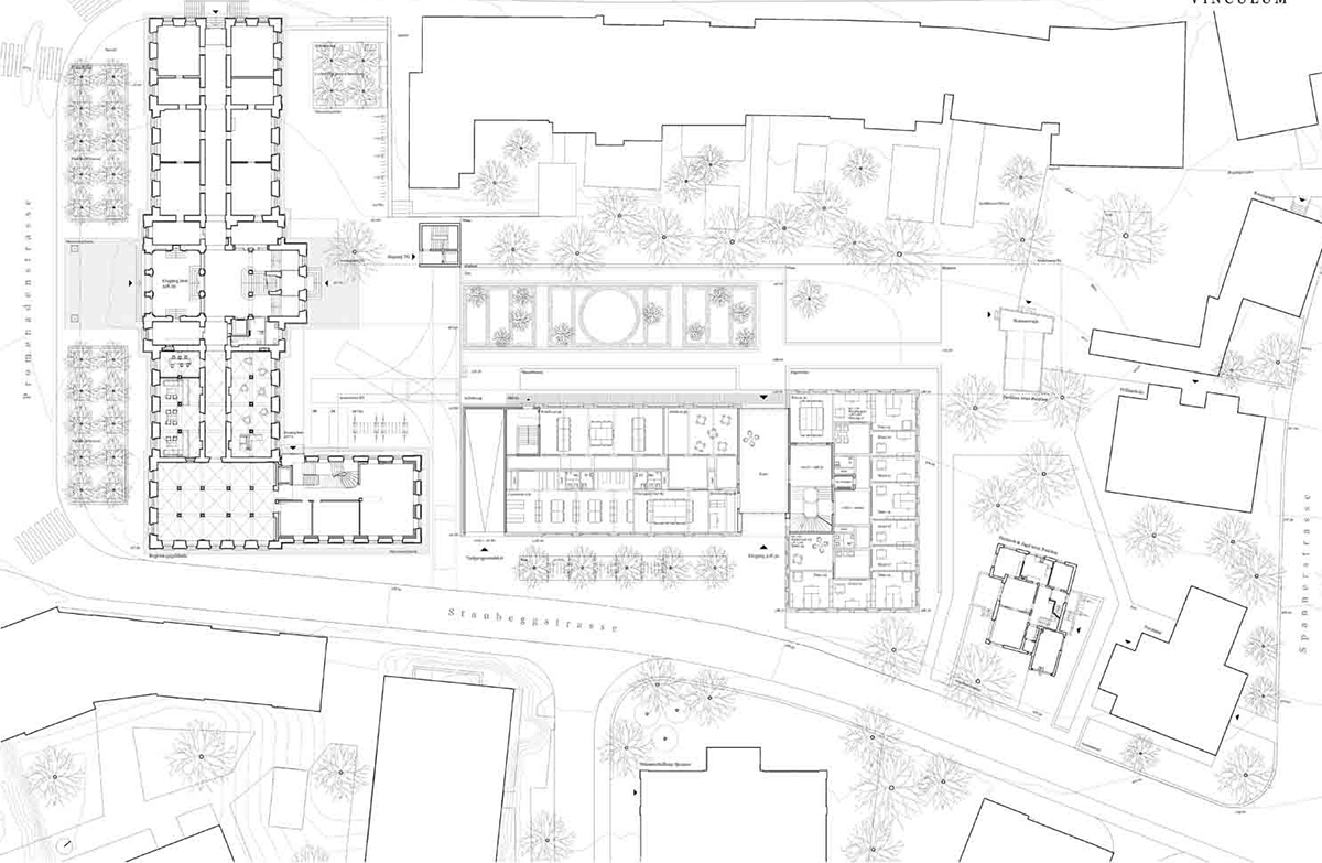2. Rang «Vinculum»: Grundriss Erdgeschoss