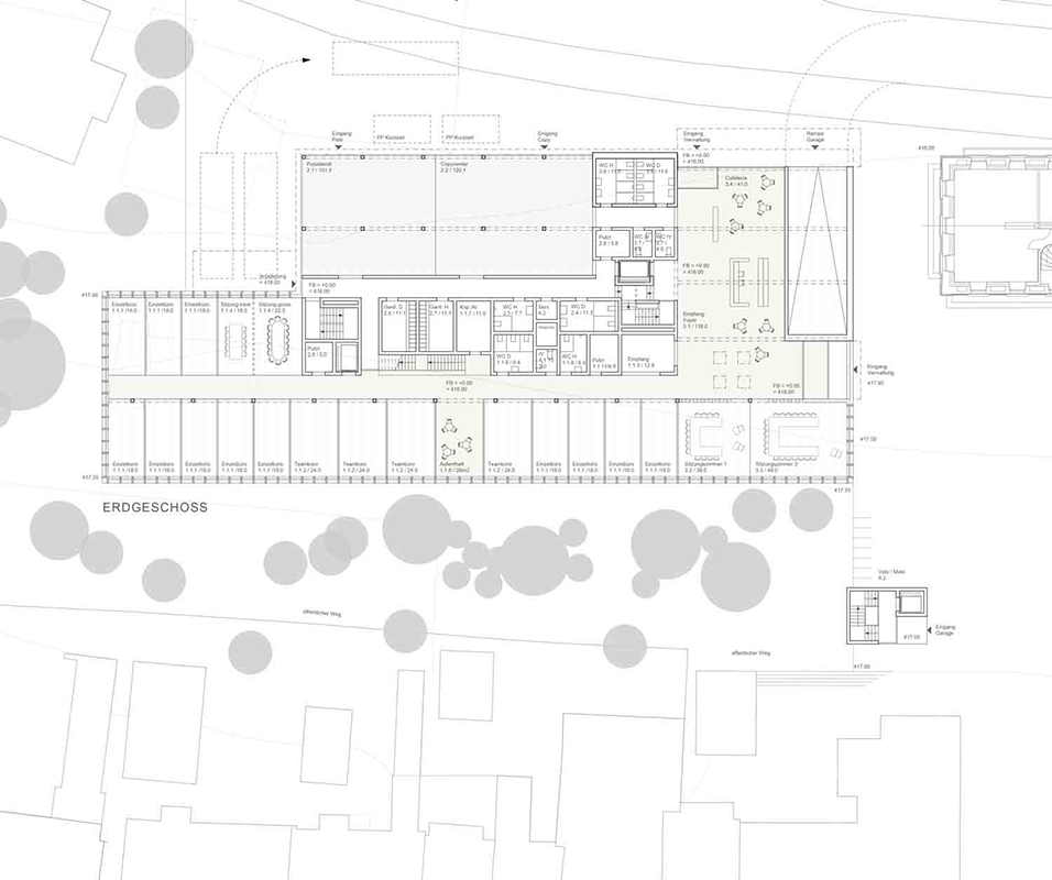 6. Rang: «Curo»: Grundriss EG