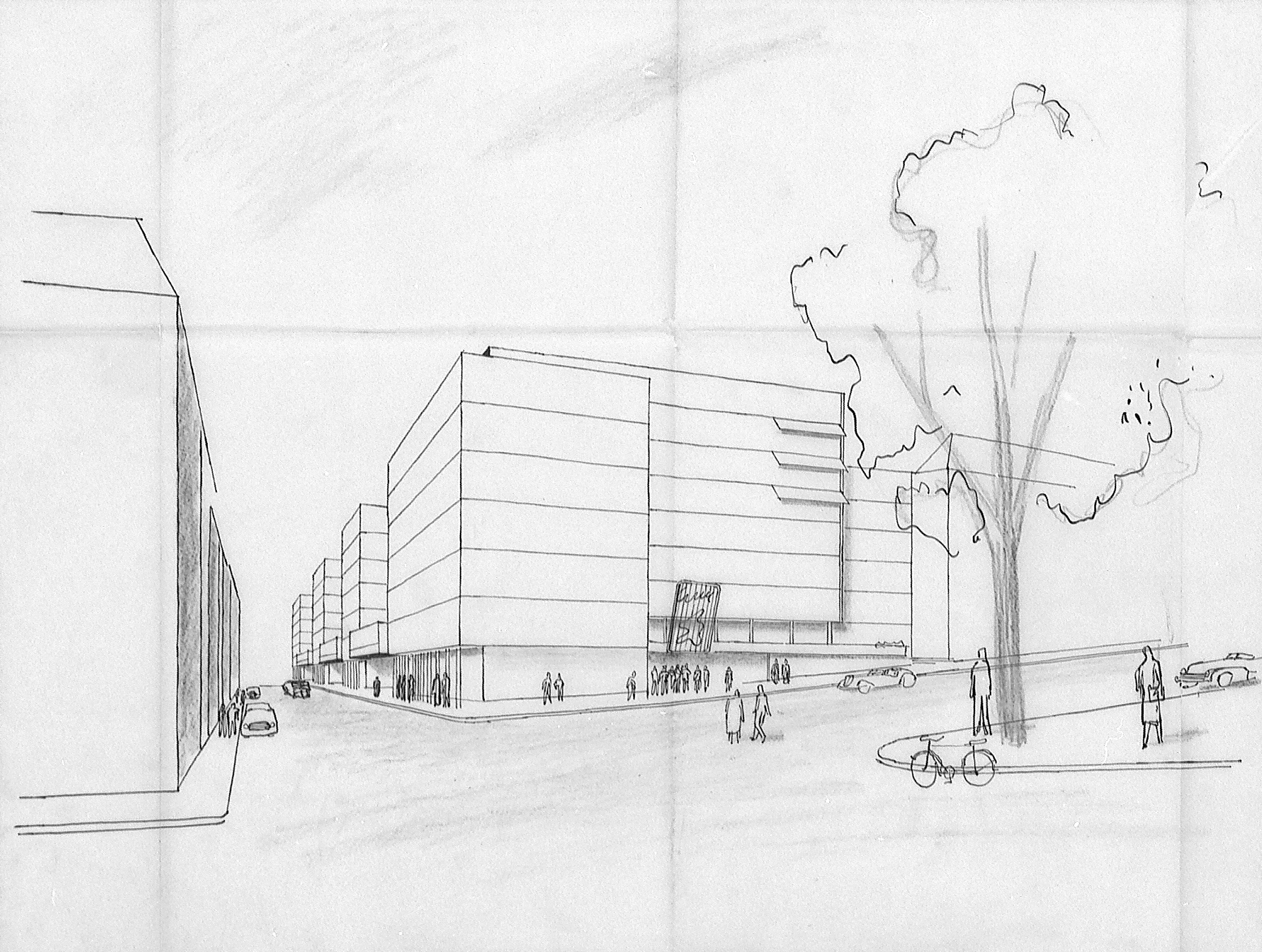 Perspective du projet, 22 mars 1951