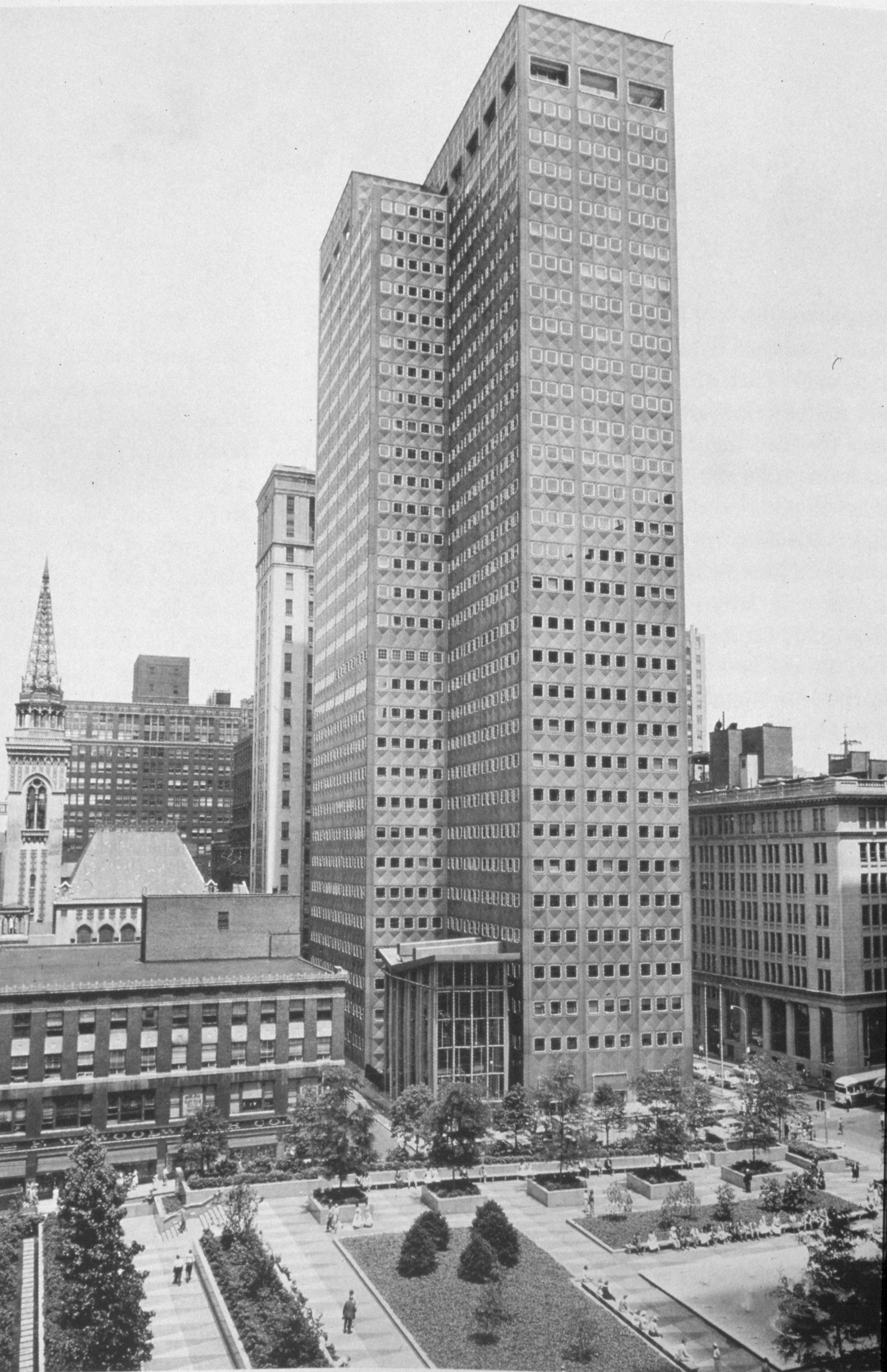Harrisson et Abramowitz, Alcoa Building, Pittsburg, 1951-1953