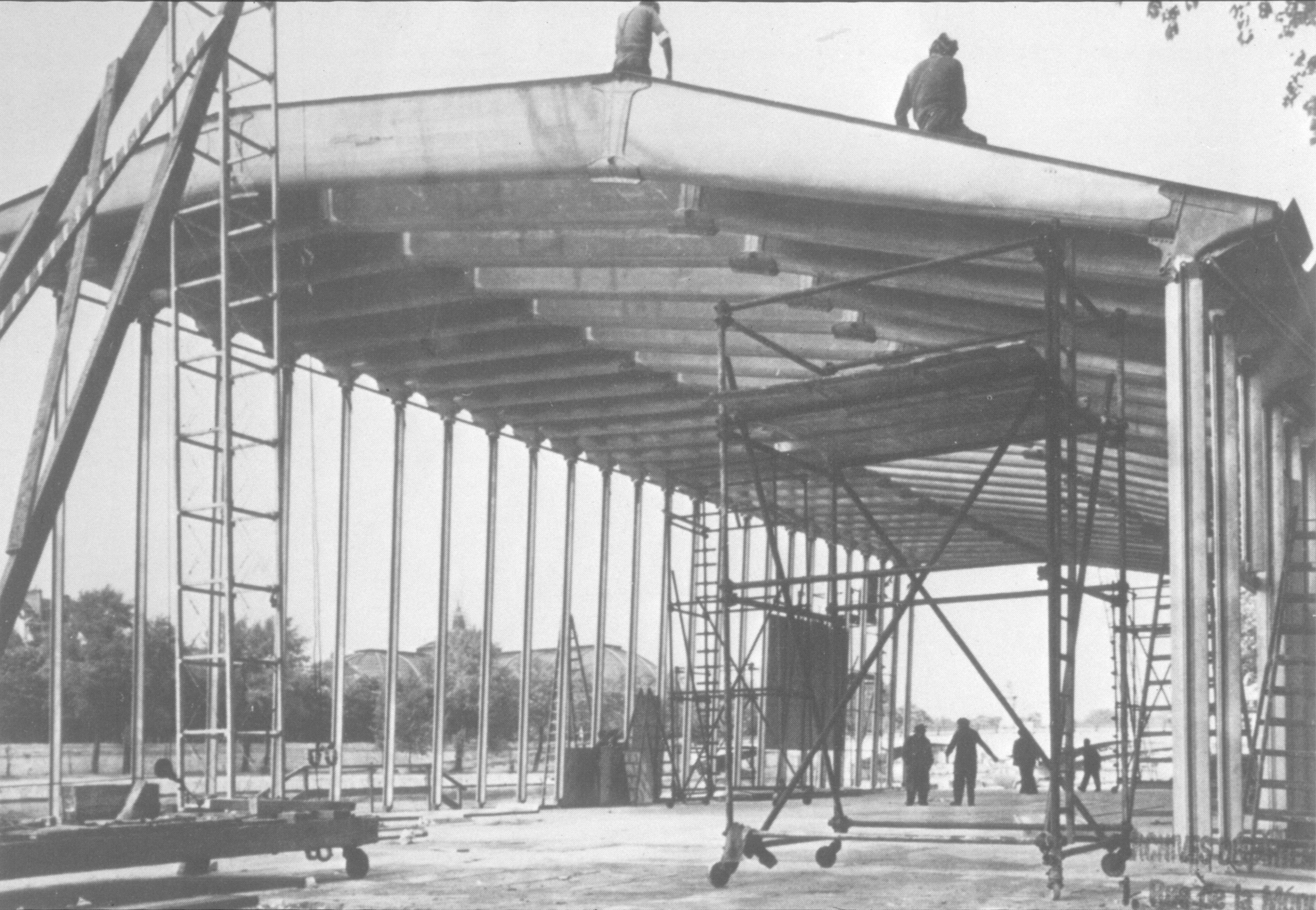 Jean Prouvé, Pavillon du centenaire de l'aluminium, Paris, 1953-1954