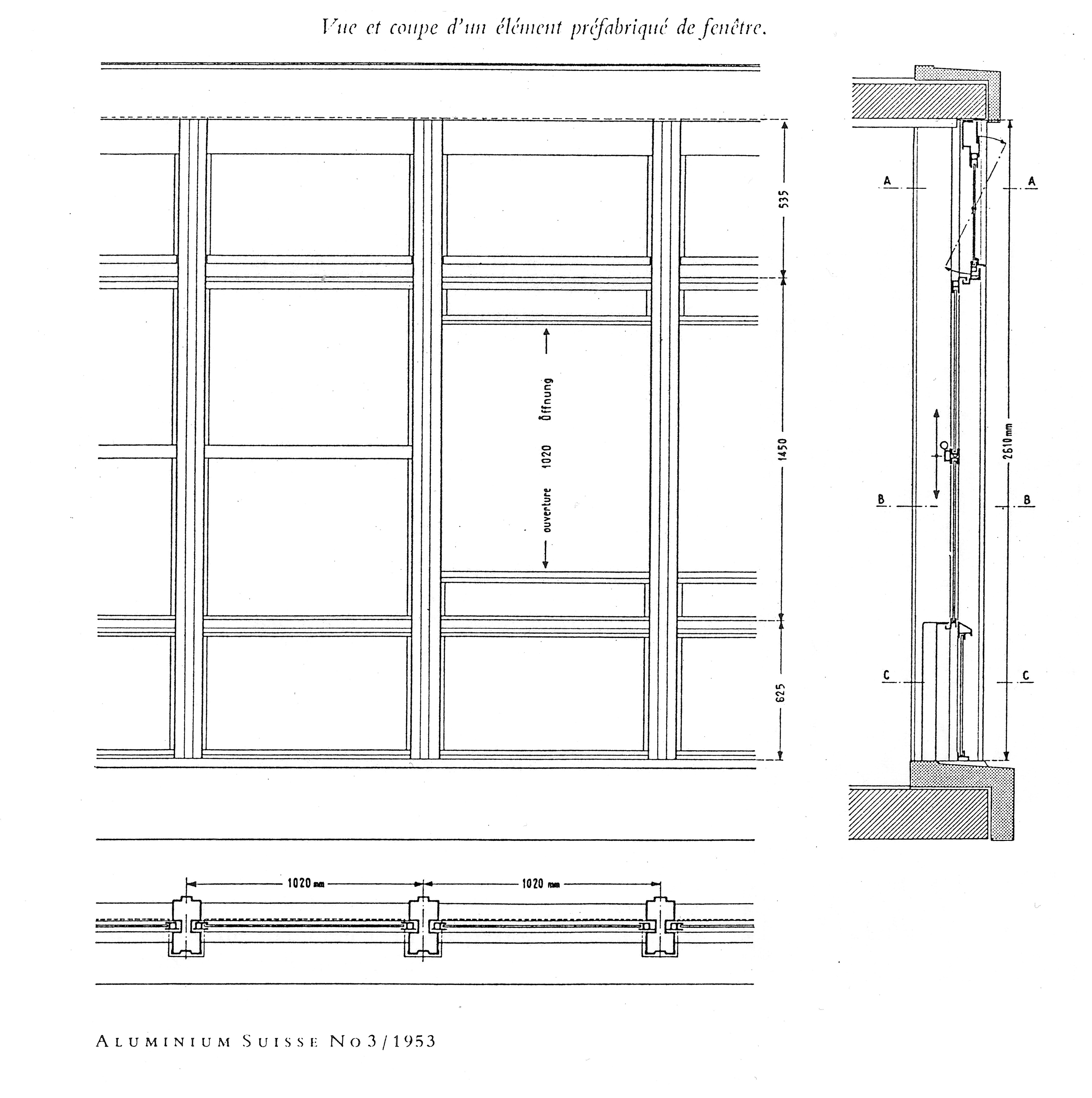 La façade rideau, détails du raccord avec les pans de murs et des profilés aluminium