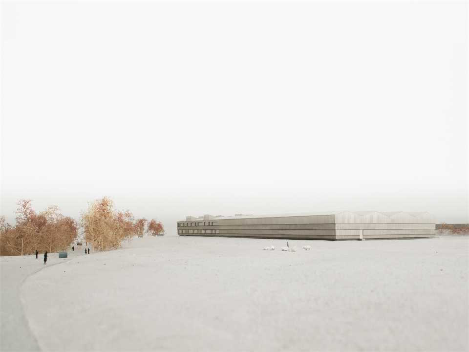 Ausgrabungszentrum von Karamuk Kuo Architekten aus Zürich auf dem Areal der ehemaligen Römersiedlung Augusta Raurica.