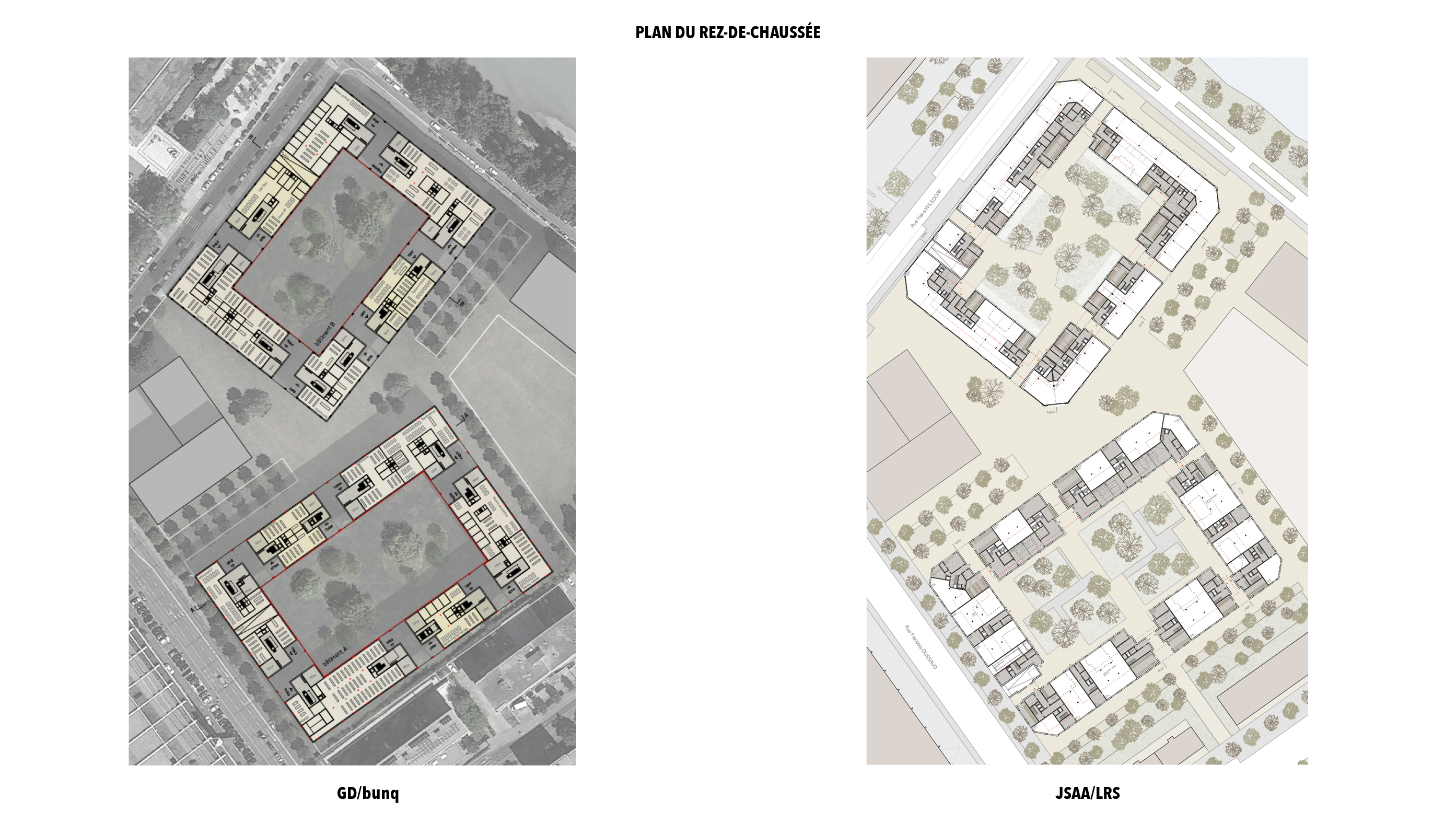 Plan du rez-de-chauséée