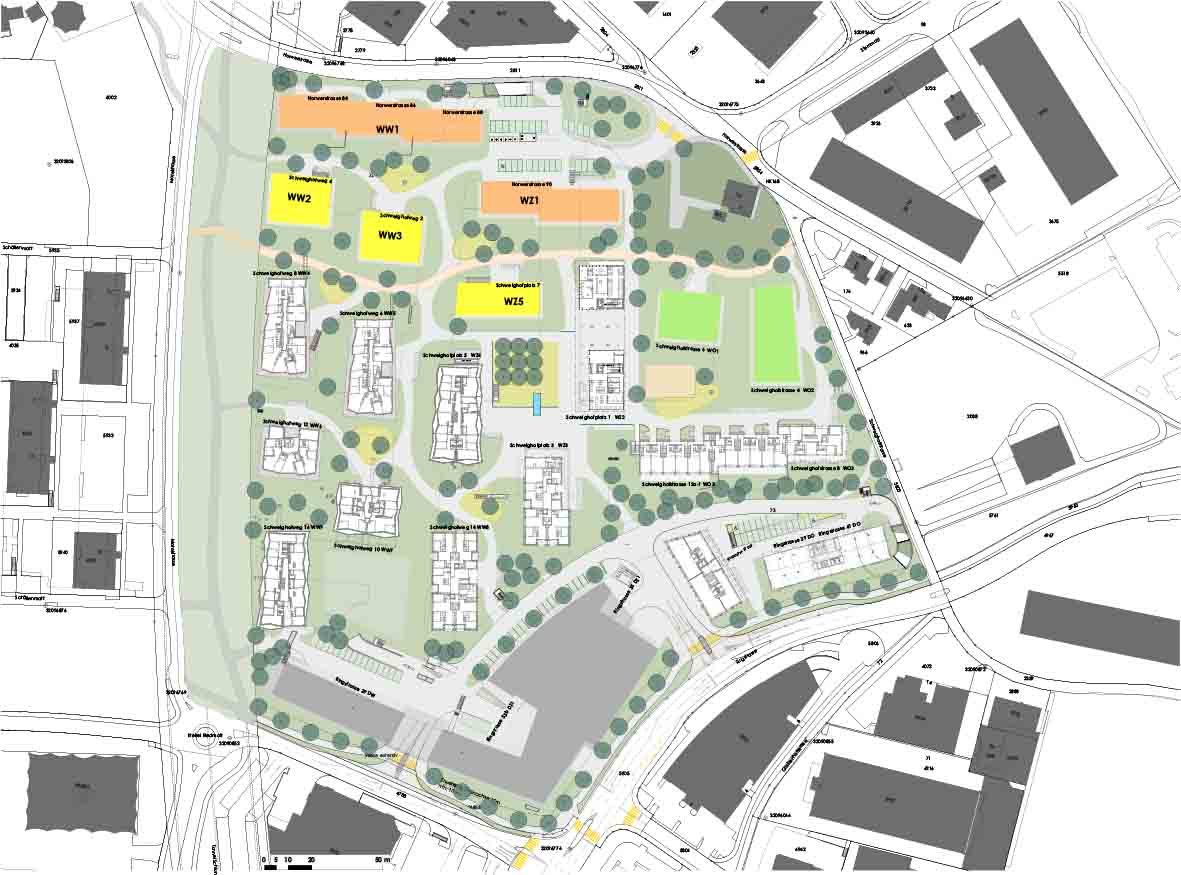 Mit Grundrissen der bereits entschiedenen Wettbewerbe