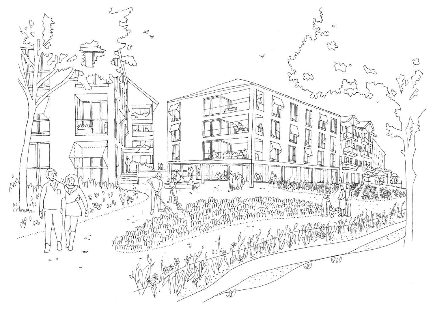 1. Rang: «La Vie En Rose», ARGE Rahbaran Hürzeler Architekten.