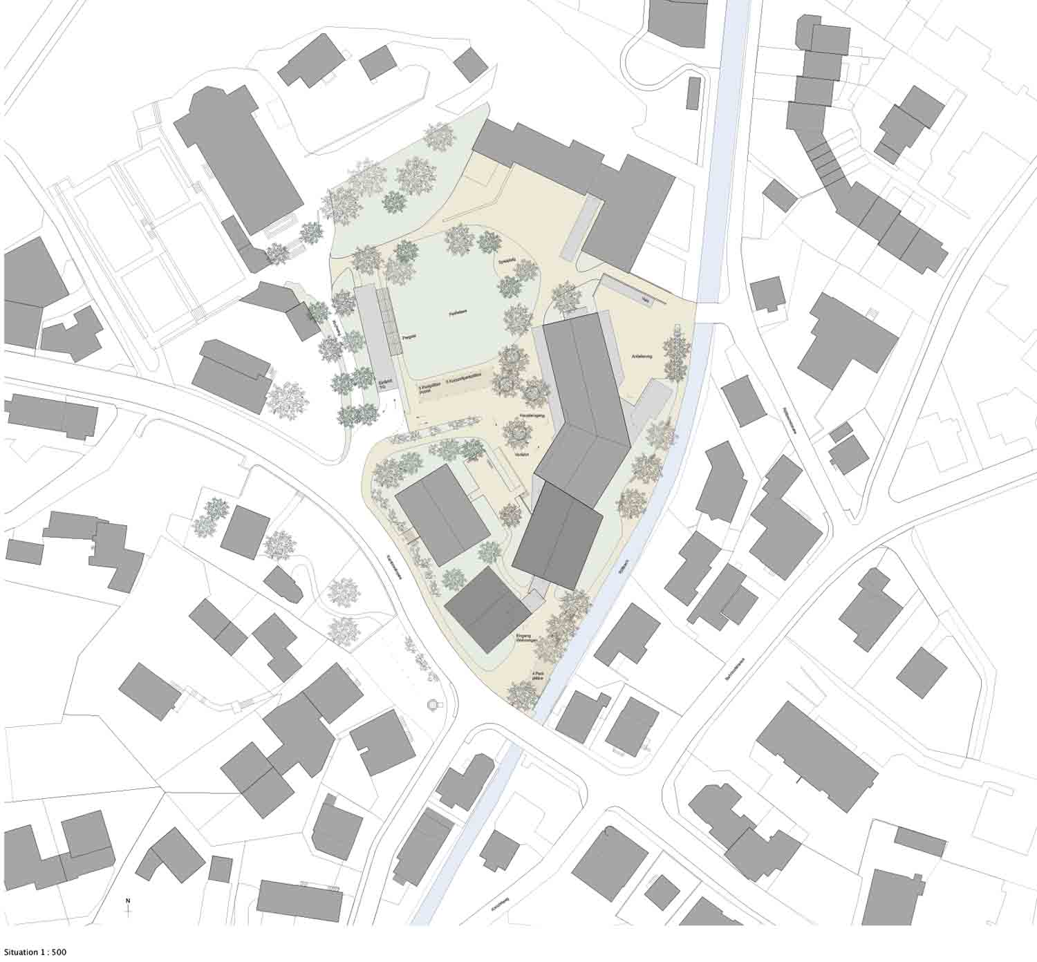 2. Rang: «Hilo», Dettling Wullschleger Architekten, Situation.