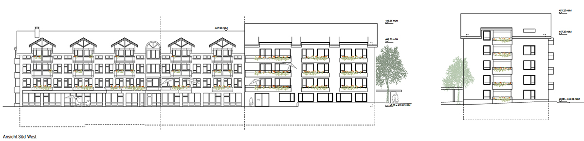 2. Rang: «Hilo», Dettling Wullschleger Architekten, Ansicht.