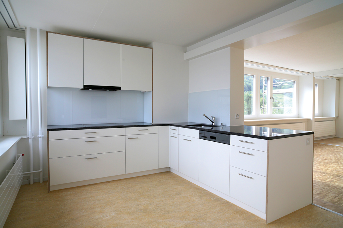 Neue Küchen in den ­Wohnungen.