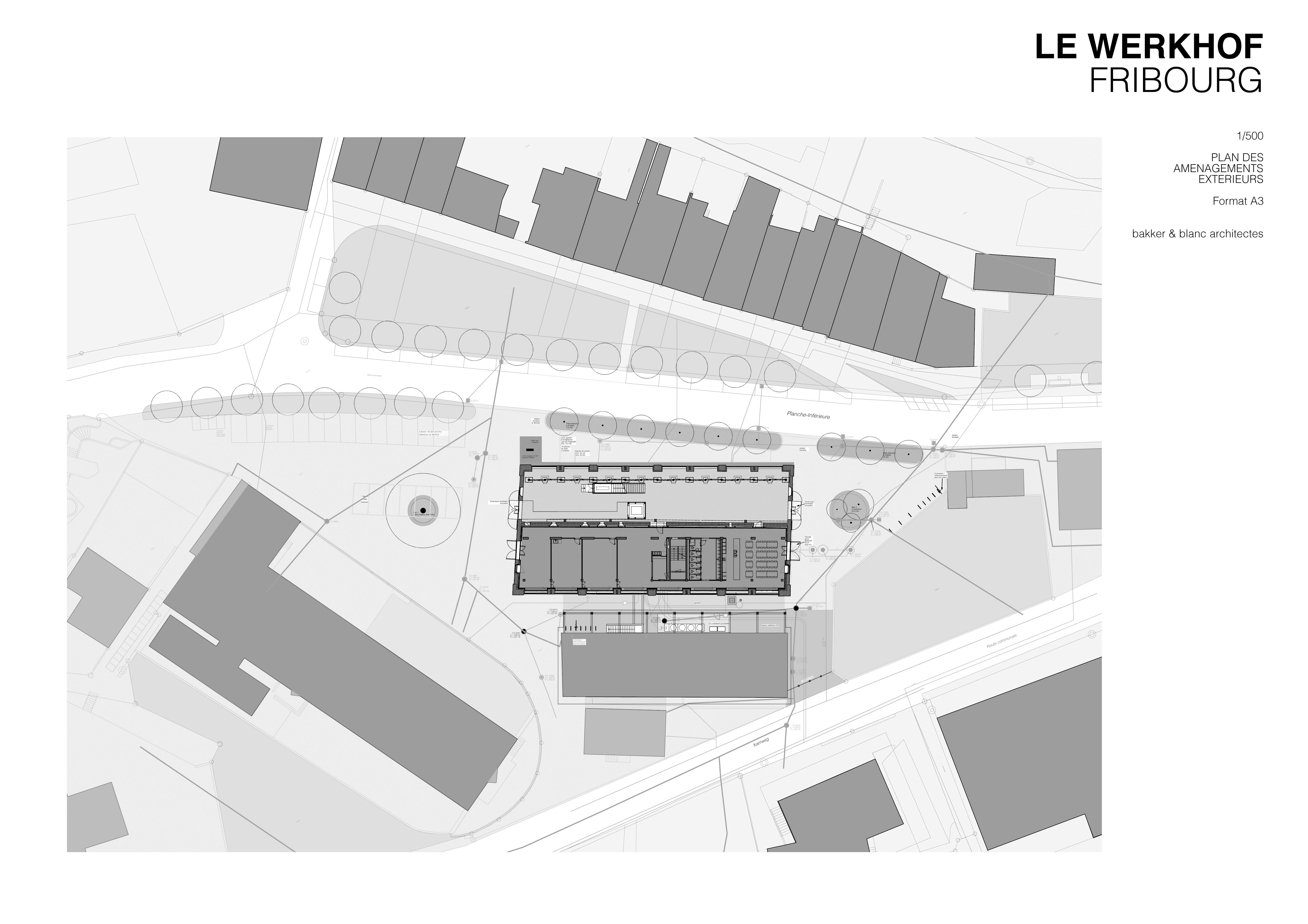 Plan des aménagements extérieurs