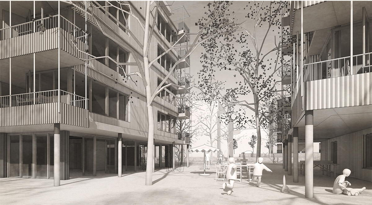 2. Rang: «Kipos», von Michael Meier und Marius Hug Architekten mit Müller Illien Landschaftsarchitekten.