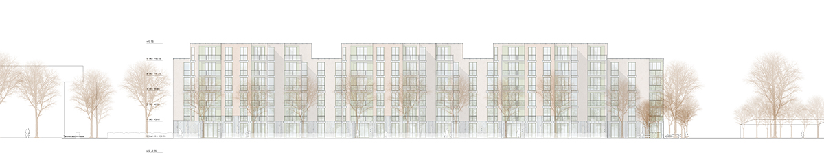 3. Rang: «Haus am Garten», von Adrian Streich Architekten mit Ganz Landschaftsarchitekten, Ansicht Tannenrauchstrasse.