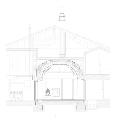 Rénovation d’une maison à Roches (BE), 2017. Coupe 1:100