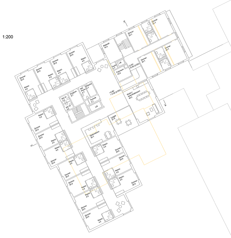 2. Rang: «Sumatra» von amrein giger architekten. Obergeschoss mit kurzen Wegen.