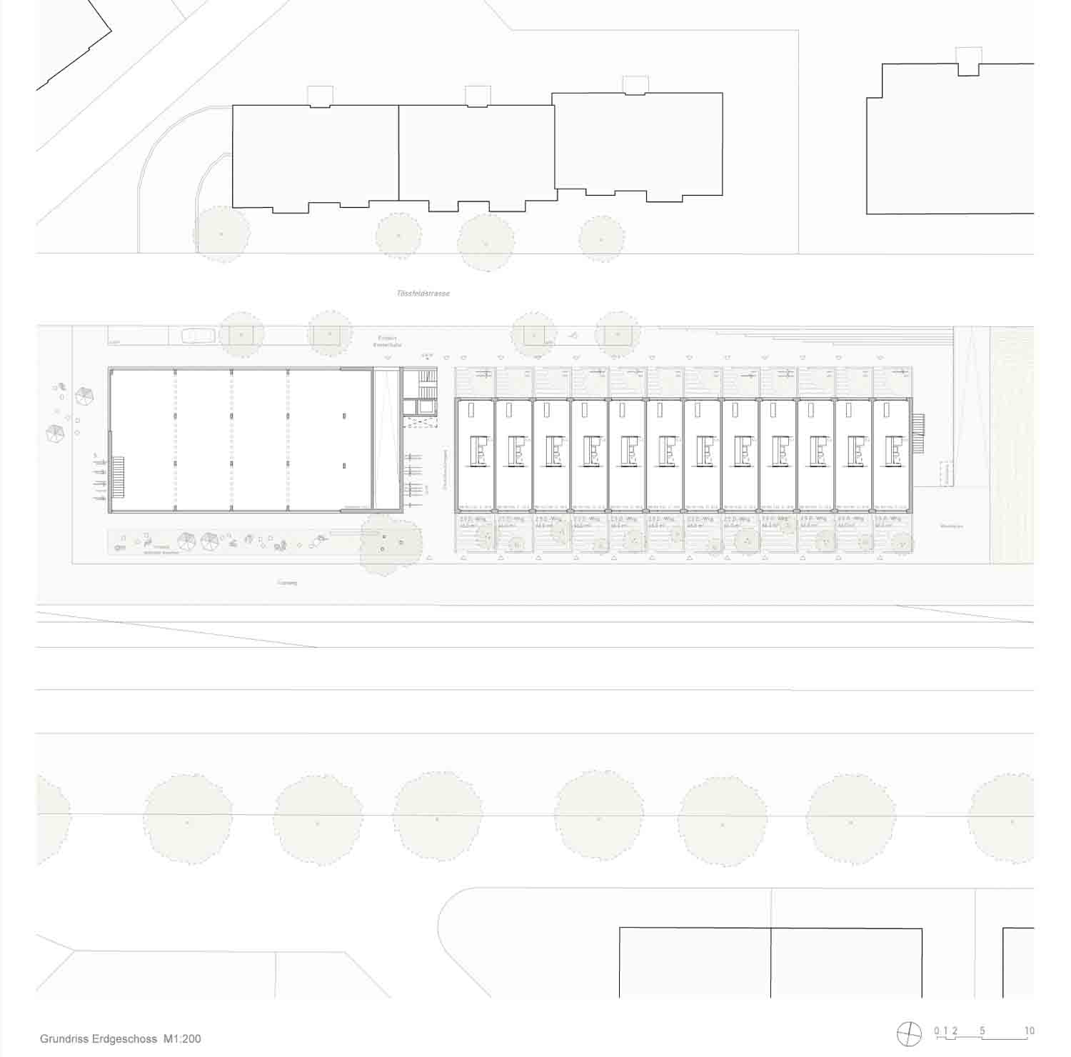 «Maximilian» von Egli Rohr Partner Architekten, Grundriss EG.