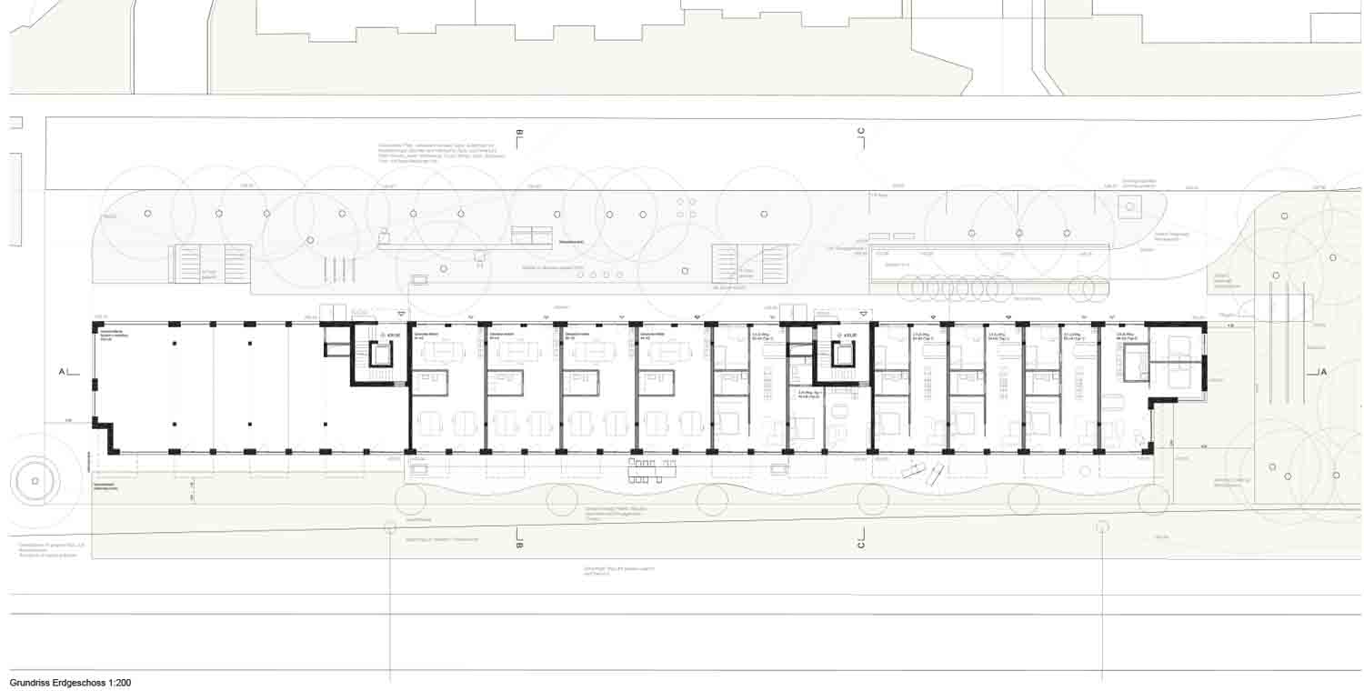 «Visavis» von SLIK Architekten, Grundriss EG.