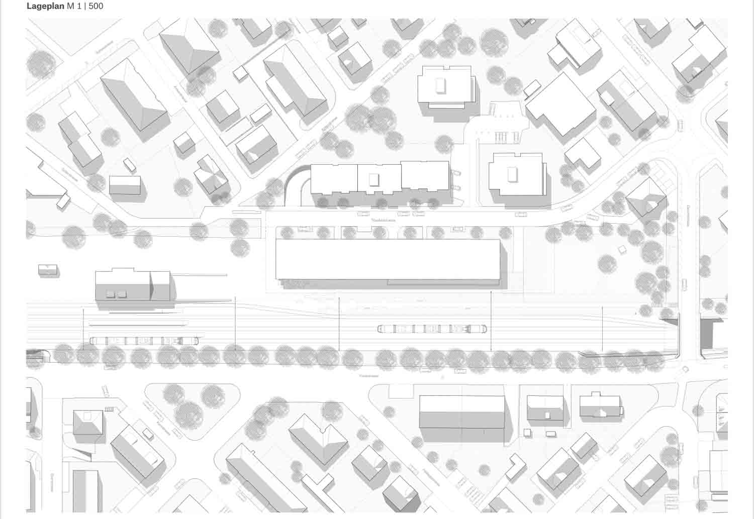 «Raumschicht» von SSA Architekten, Situation.