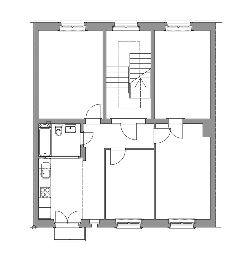 Bertastrasse 73, Grundriss