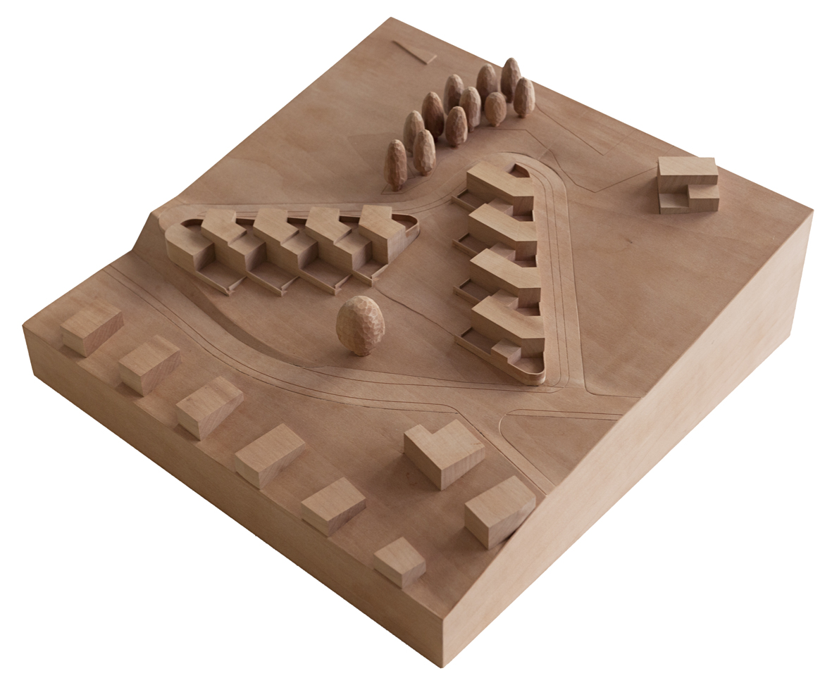 Men Duri Arquint planifie un ensemble résidentiel «low rise, high density» à Böschengut, Coire, (2018)