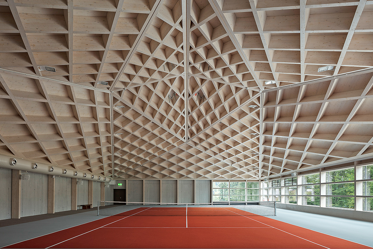 Diamond Domes Tennishallen, 2011- 2017, Rüssli Architekten, Luzern