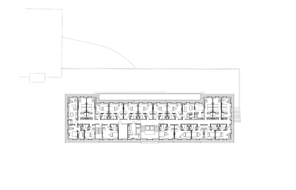 Palace Hotel, Grundriss 5. Obergeschoss