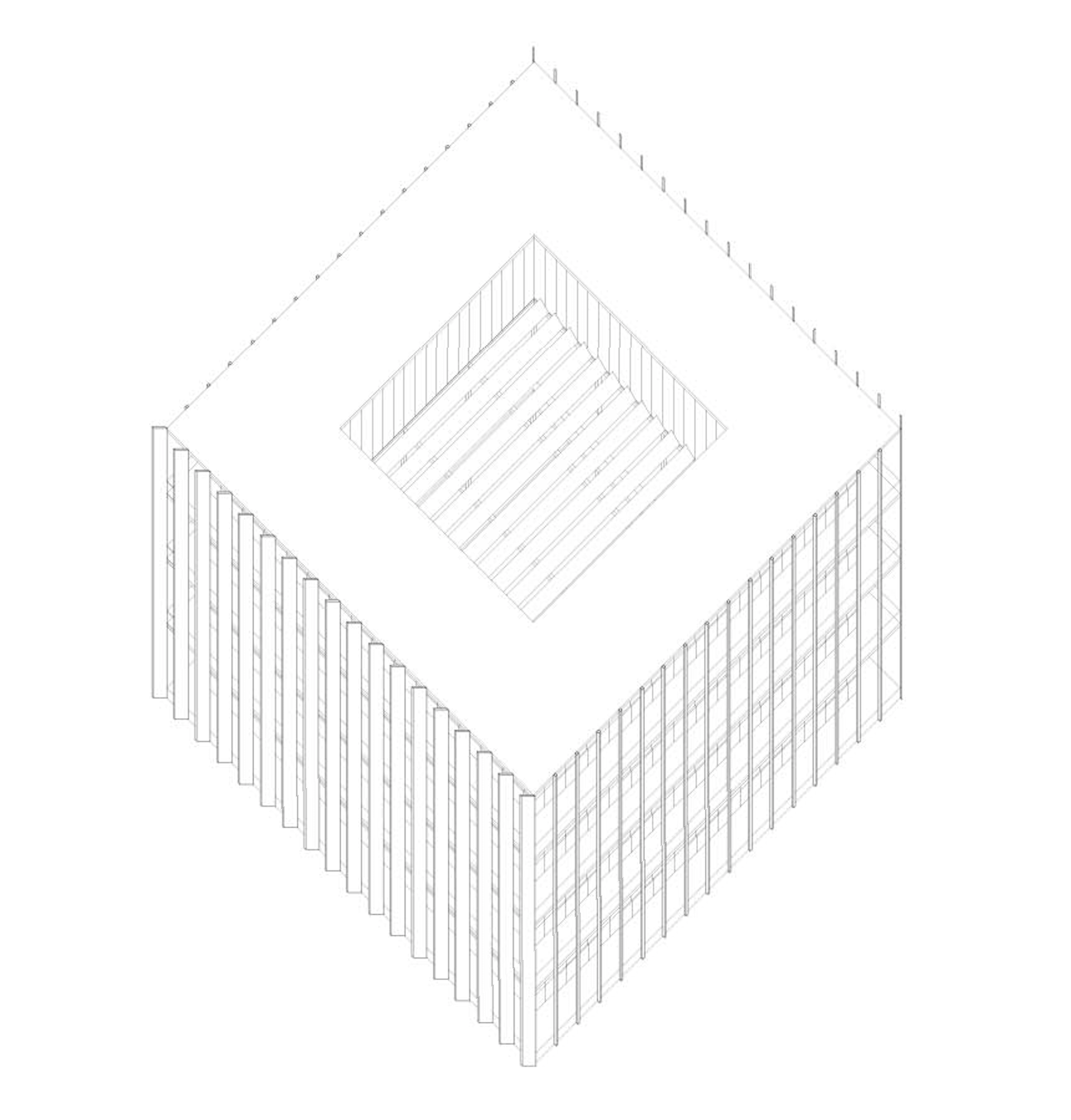 Communal Villa : axonométrie.