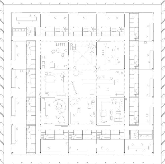 Communal Villa : plan