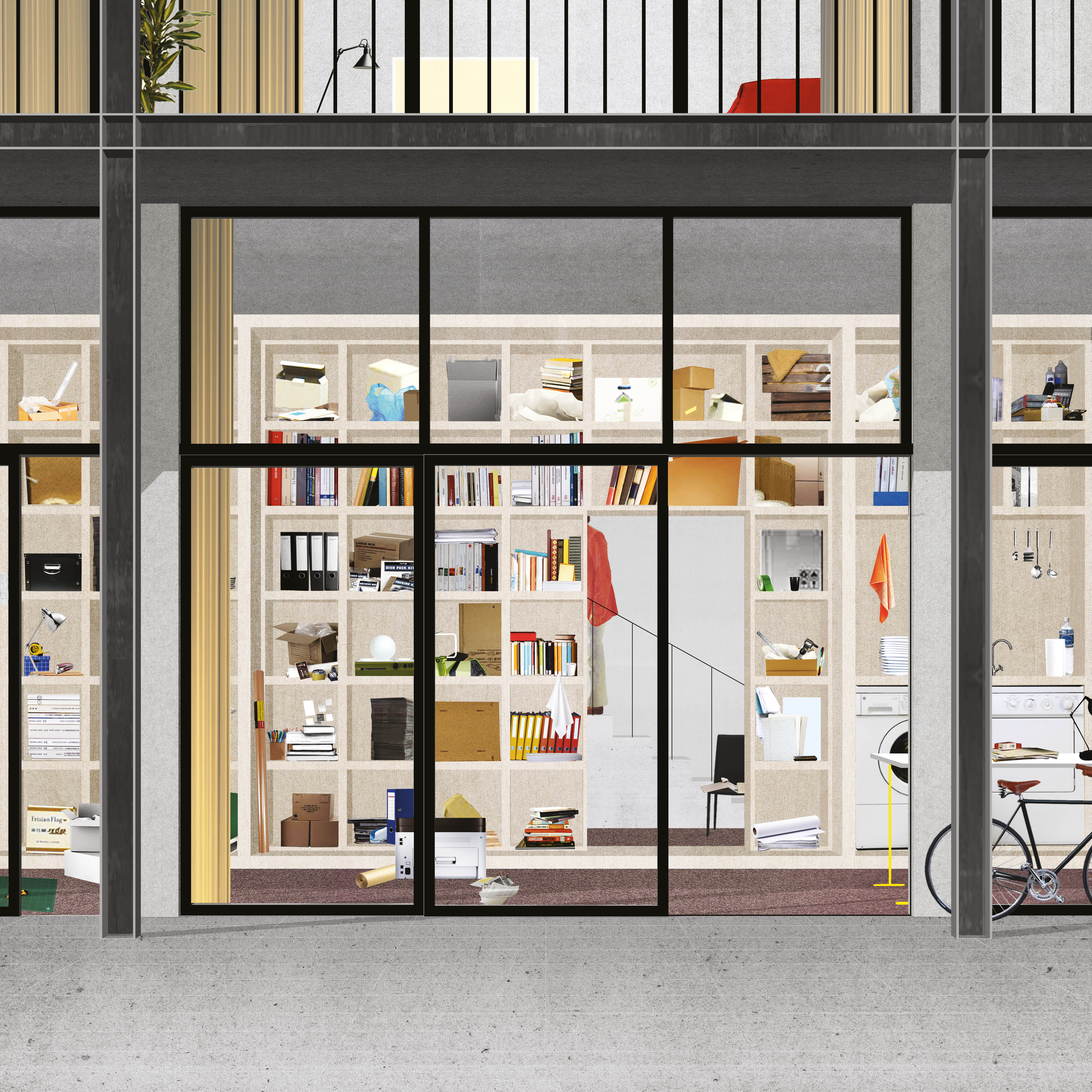 Every Day Is Like Sunday : stratégie par addition de barres de logement en périphérie du parc de bureaux.