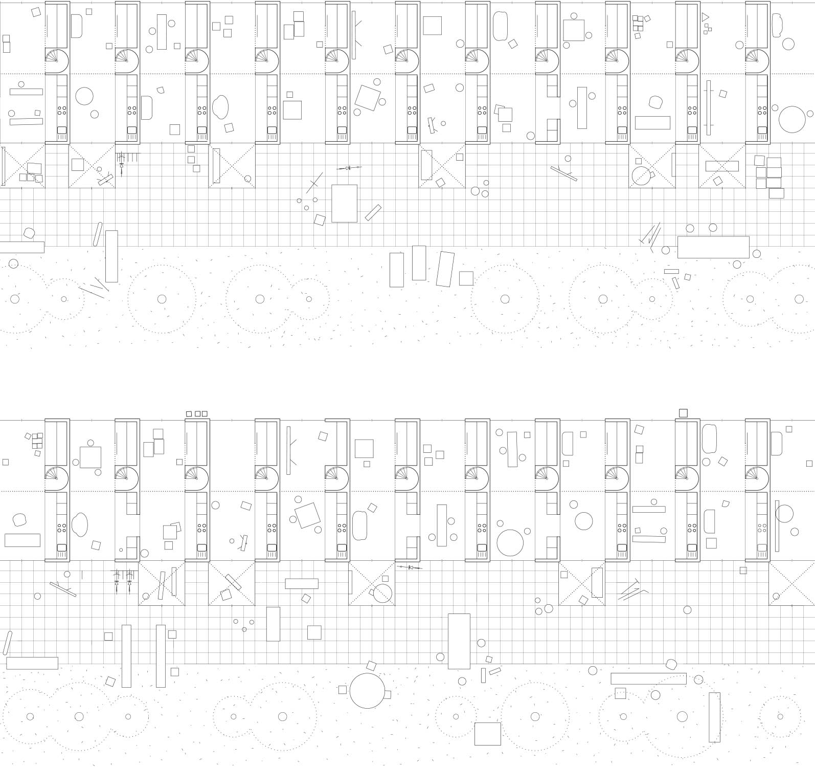 Every Day Is Like Sunday : stratégie par addition de barres de logements entre les immeubles de bureaux (voir couverture du numéro).