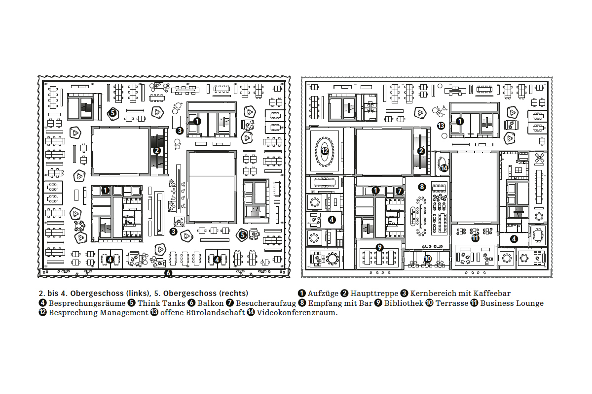 Grundriss 2.–4. OG