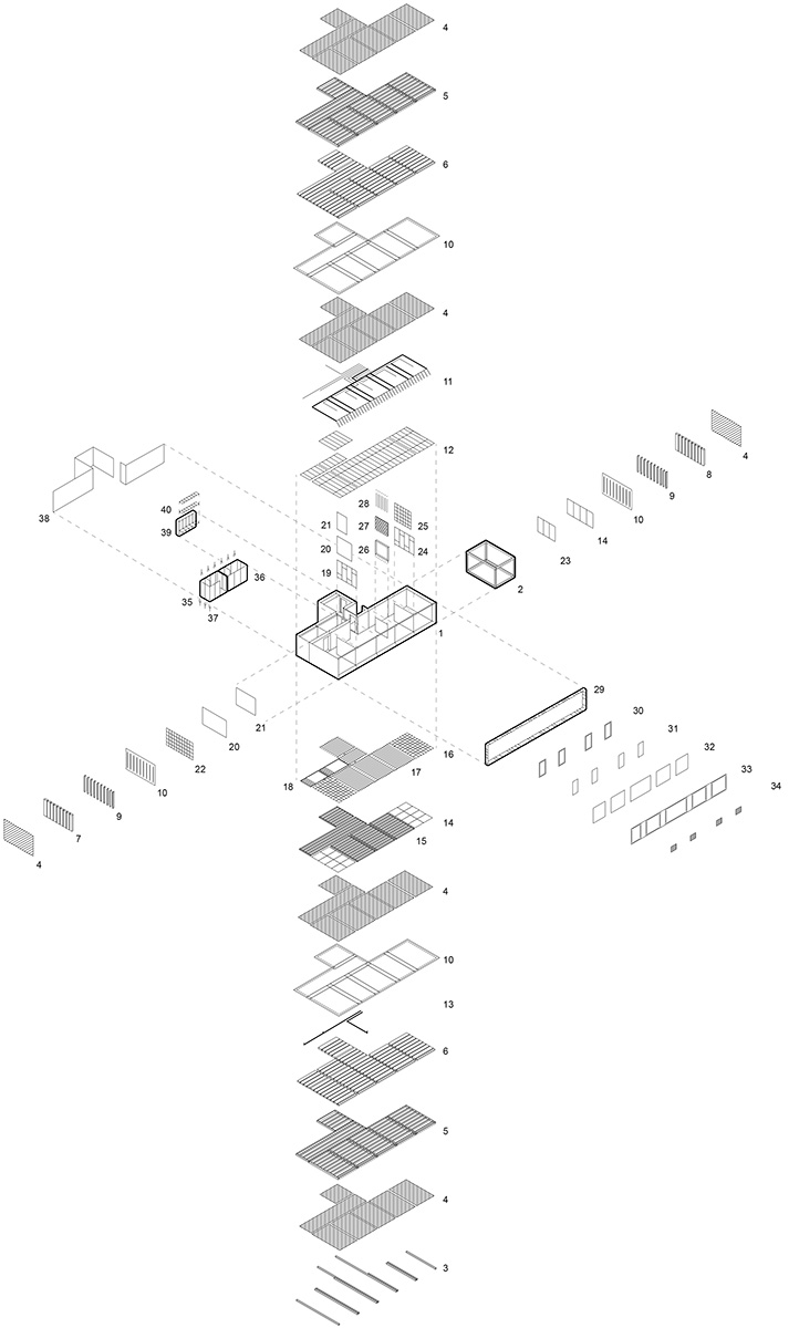 Explosionszeichnung der UMAR-Einheit