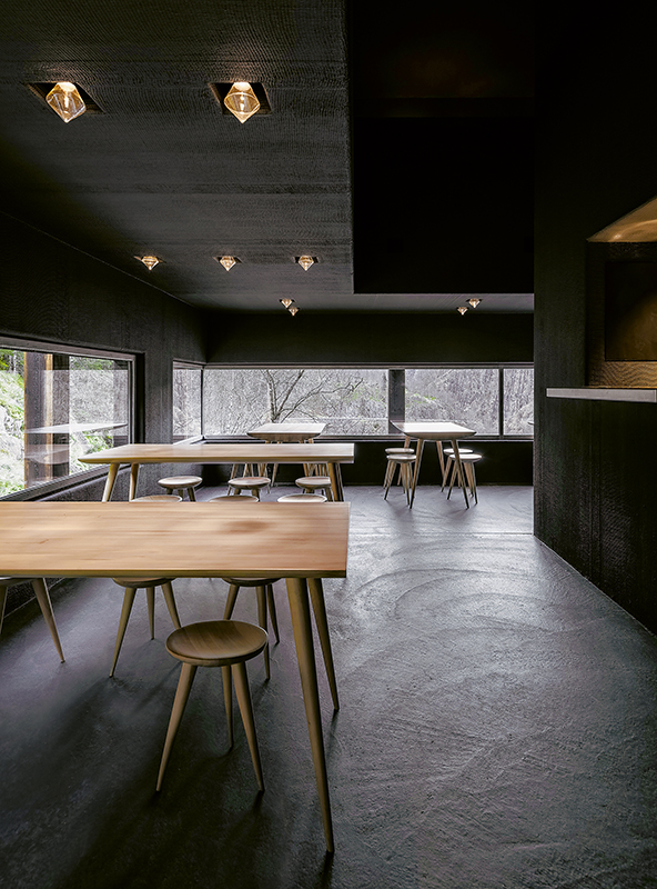 Innenansicht des Cafés