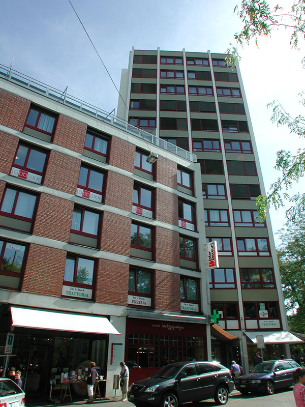 Fassade vom Bestand.