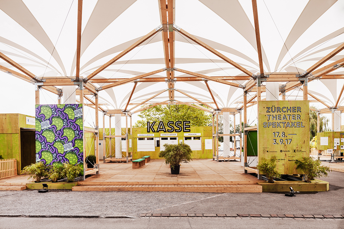 Eingang Zürcher Theater Spektakel, Zürich (E-Voting: Projekt 17)