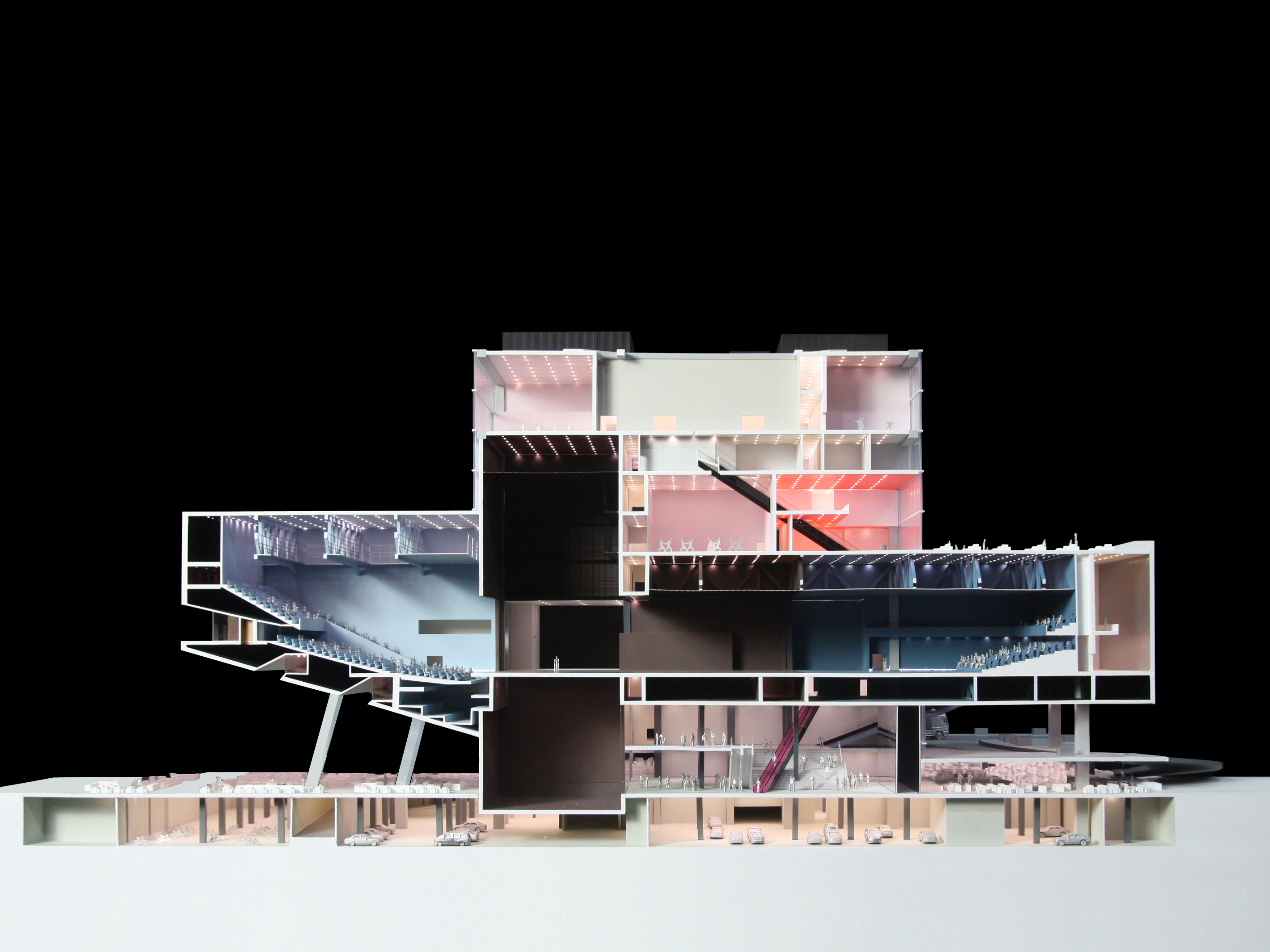 Maquette sectionnée du projet 1:20