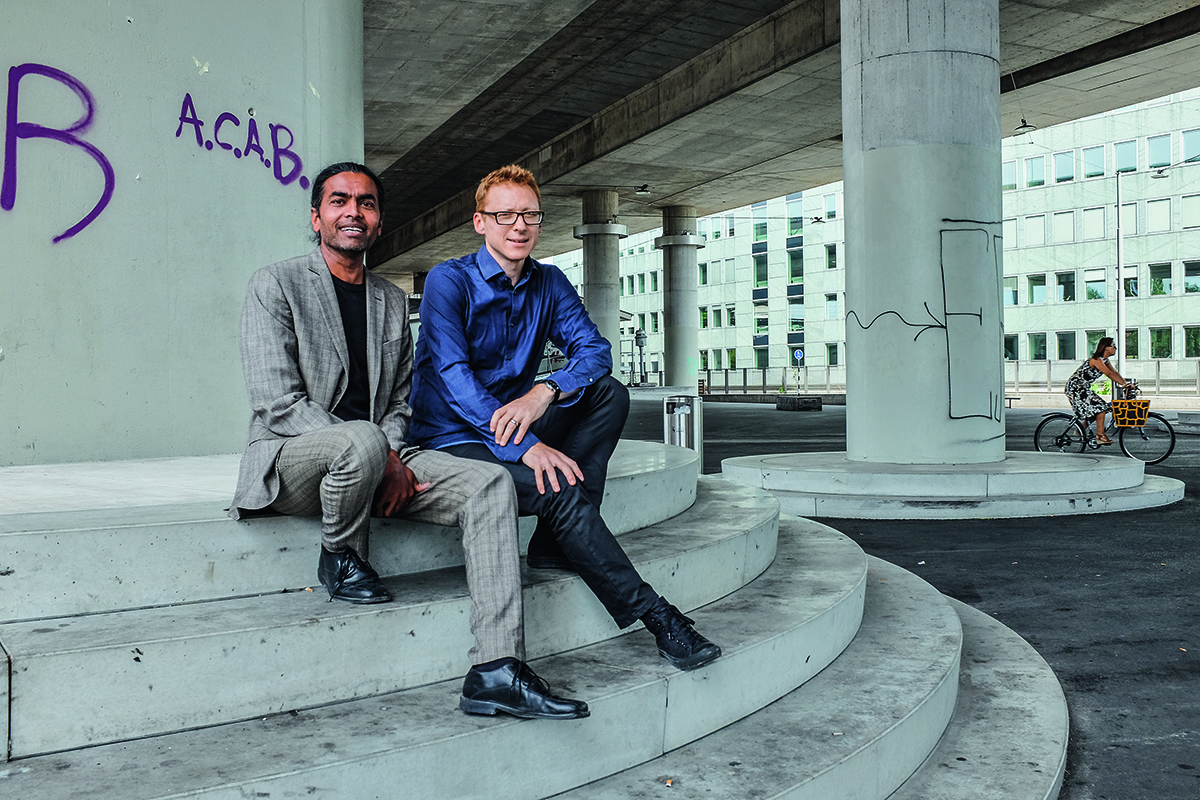 Madir Shah (links) von Urbanoffice Architects und Stefan Graf von Bauart Architekten und Planer haben der Stadt Bern ein Stück urbaner Lebensqualität geschenkt.