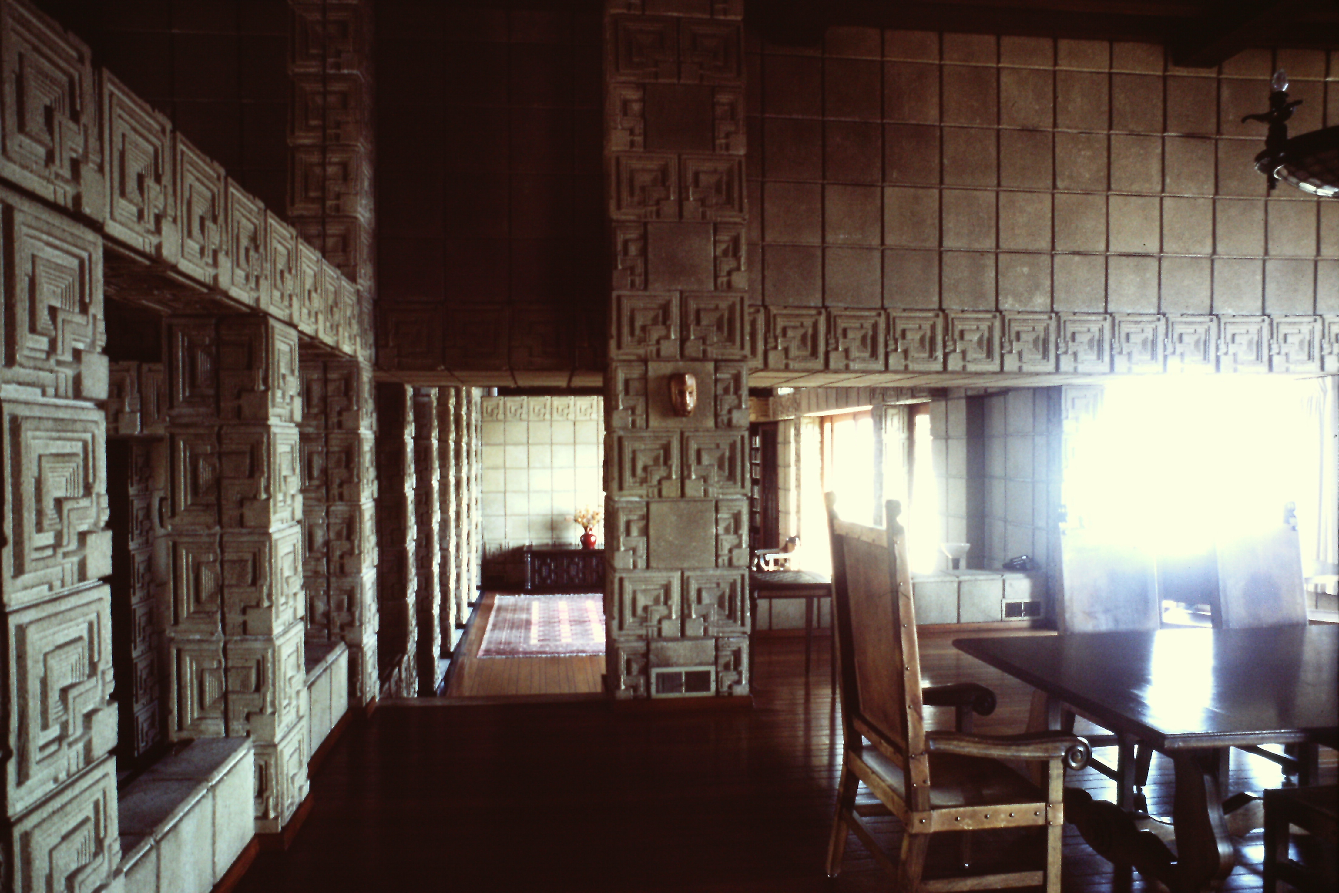 Ennis House, Los Angeles Los Feliz, Frank Lloyd Wright, 1924 Diapositive André Corboz
