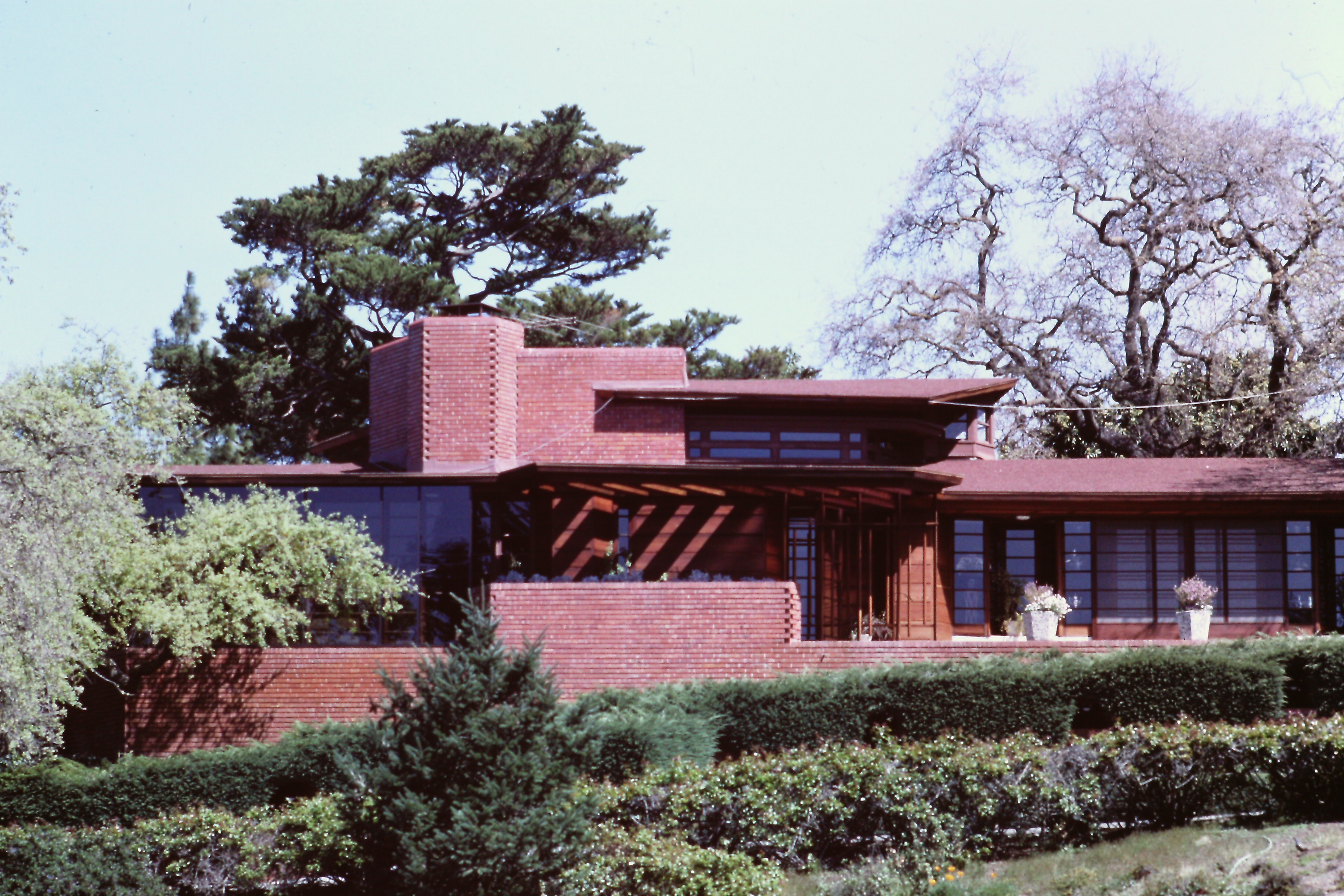 Hanna House, Palo Alto, Frank Lloyd Wright, 1937 Diapositive André Corboz