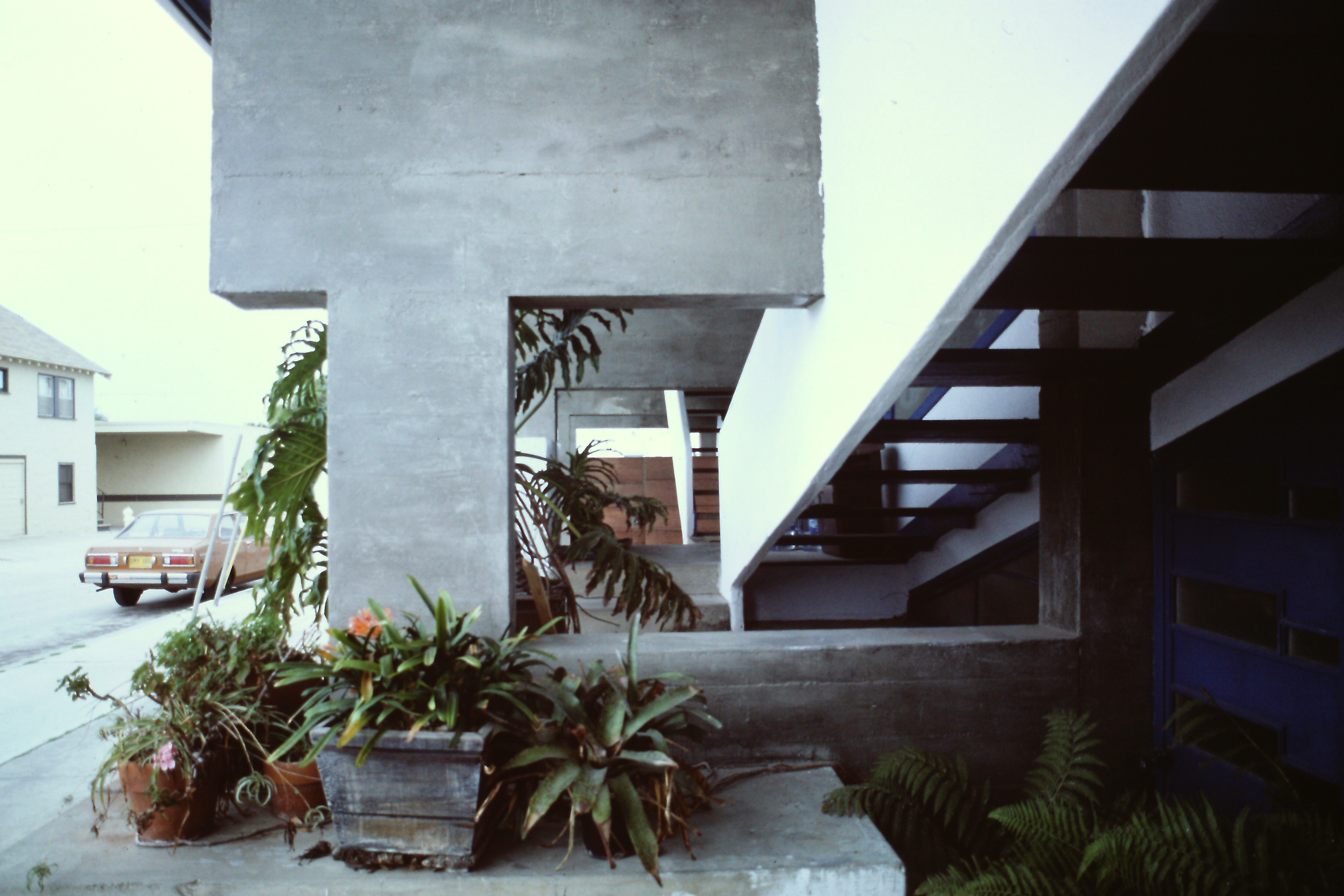 “structure et sincérité” Lovell Beach House, Newport Beach, Rudolf Schindler, 1926 Diapositive André Corboz