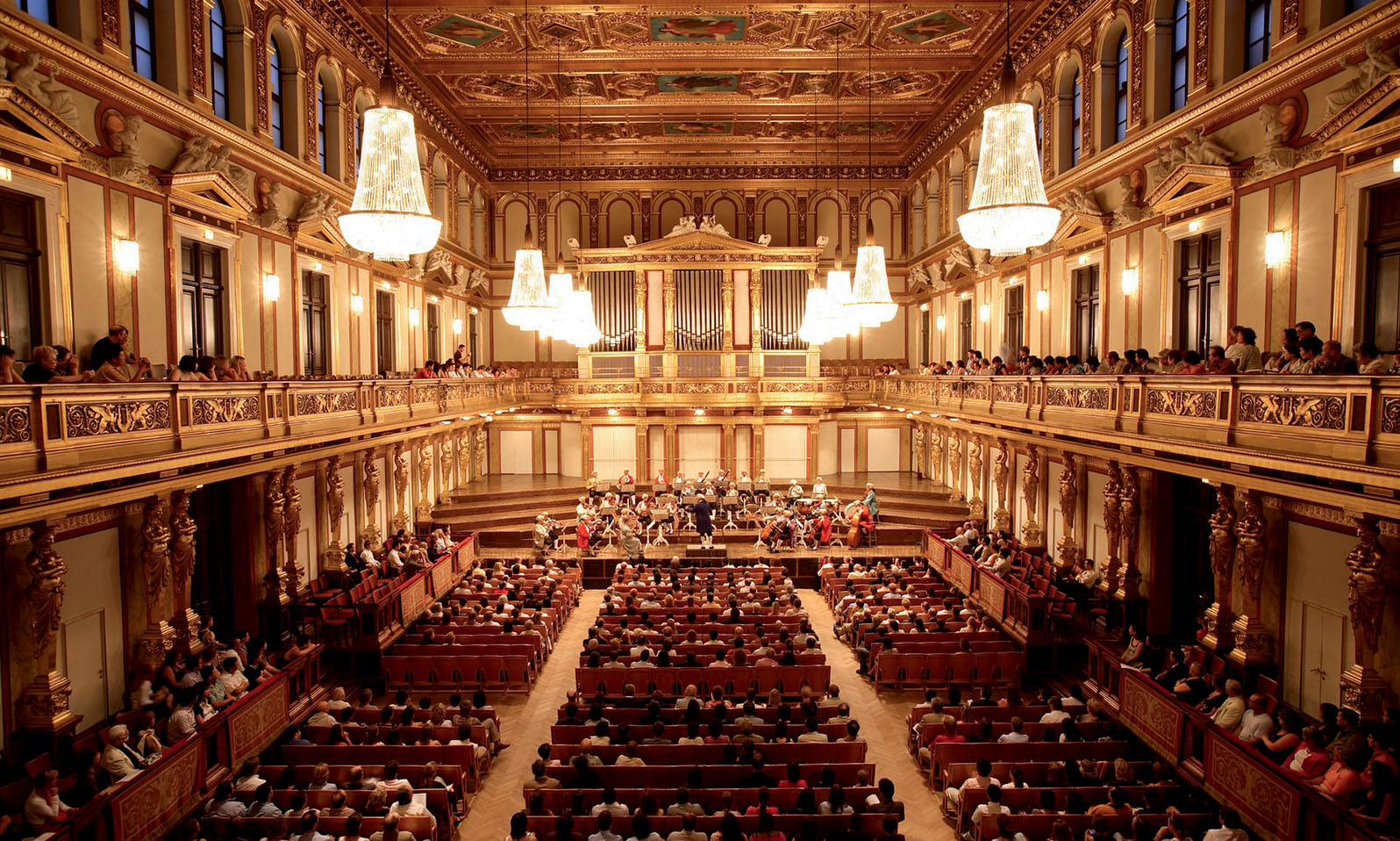 Theophil von Hansen, Goldener Saal nel Musikverein di Vienna 1863-1870.