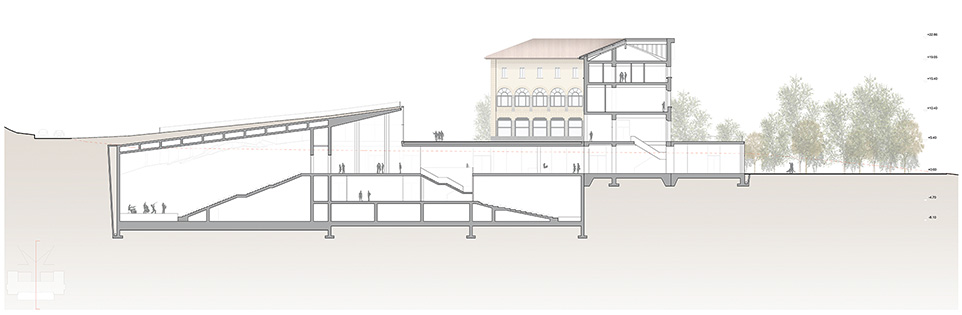 Sezione trasversale.