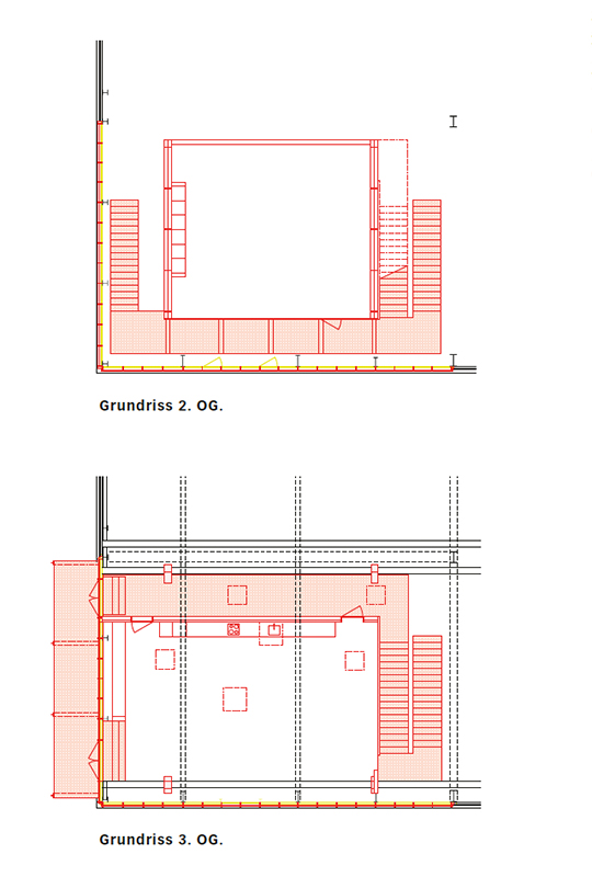 Grundrisse 2. und 3. OG.