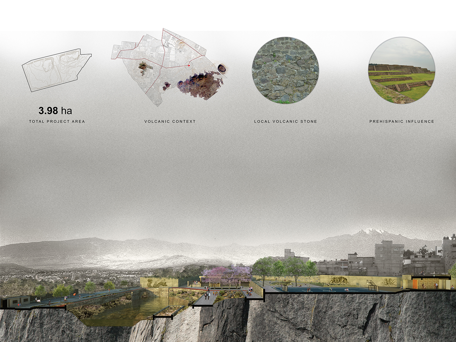 UNAM, Coordinazione generale Manuel Perló Cohen e Loreta Castro Reguera. Progetto concettuale Taller Capital La Quebradora, Iztapalapa, Ciudad de México 2013-2018